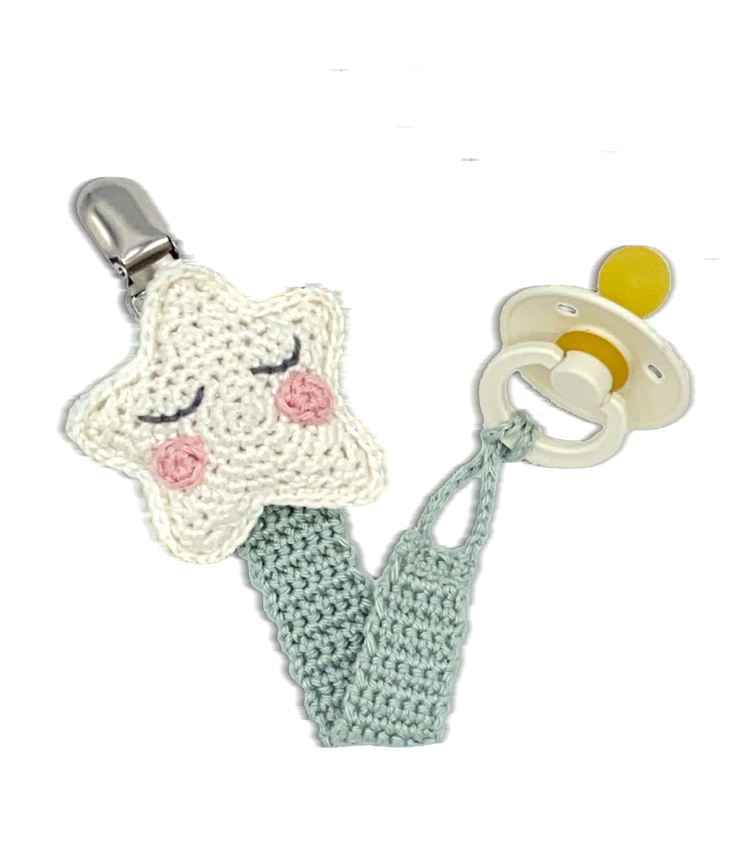 Pacifier Clip Star Crochet Kit
