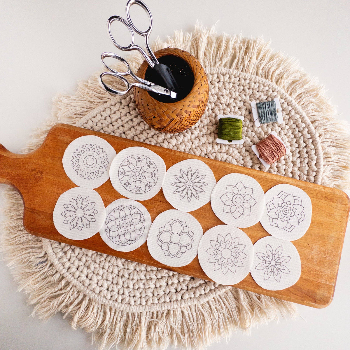Mandala Stick and Stitch Embroidery Patterns