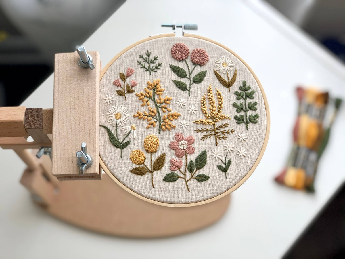 Vintage Floral Embroidery DIY Kit