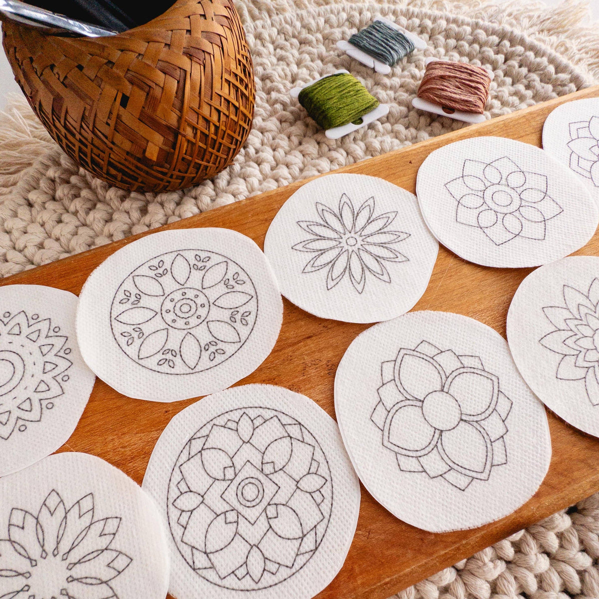 Mandala Stick and Stitch Embroidery Patterns