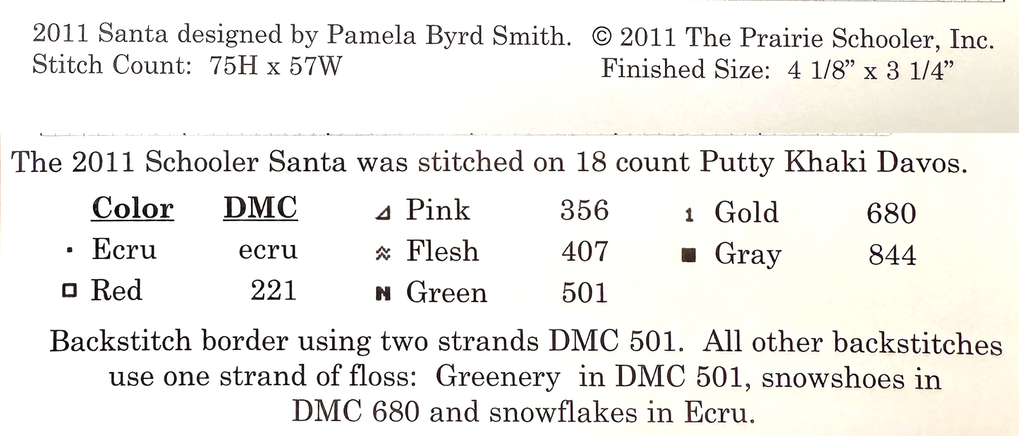 2011 Prairie Schooler Santa