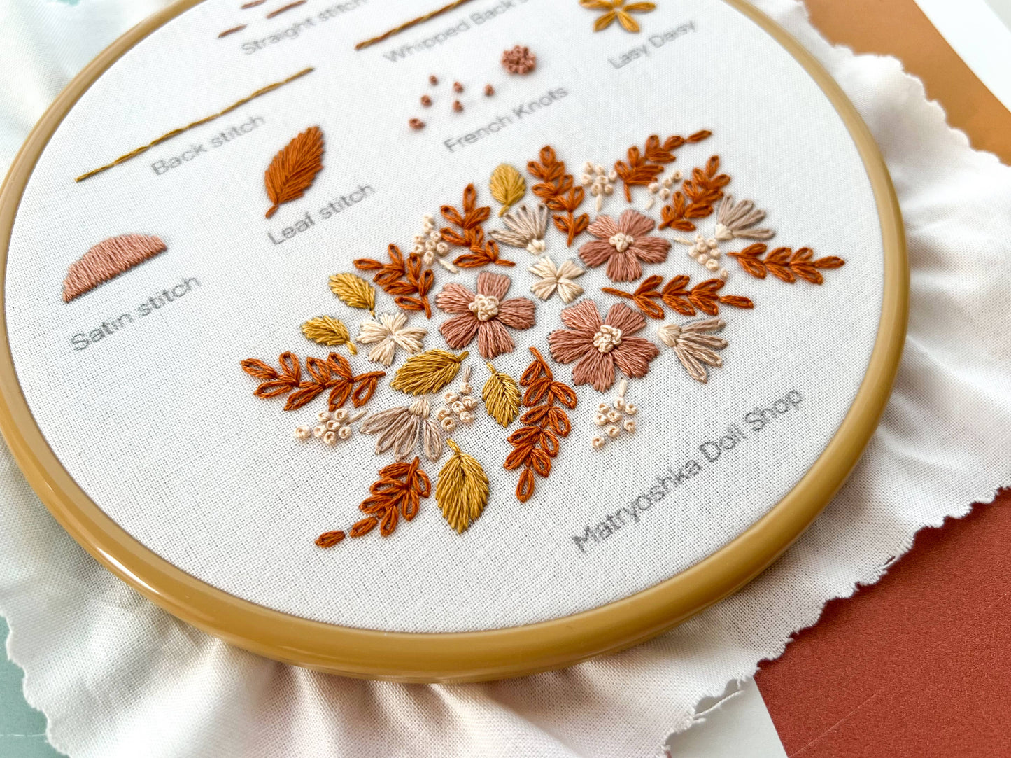 Beginner Embroidery Kit - Stitch Sampler for beginners