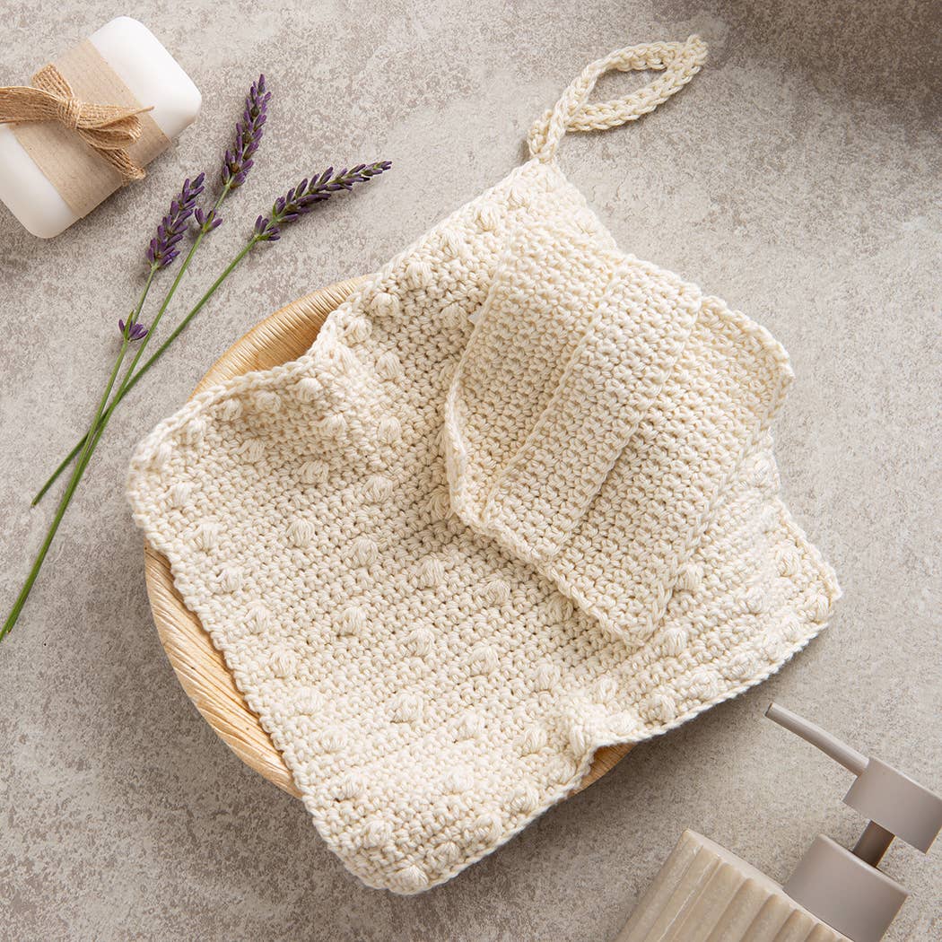 Face Cloth and Scrub Pad Beginner Crochet Kit