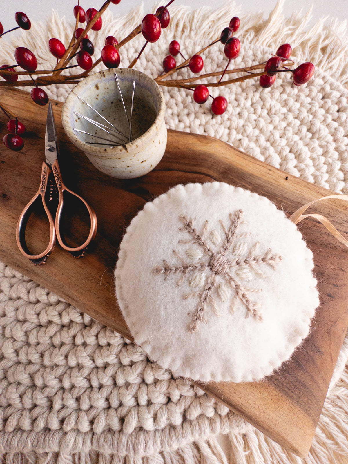 Stick and Stitch Snowflake Embroidery Patterns