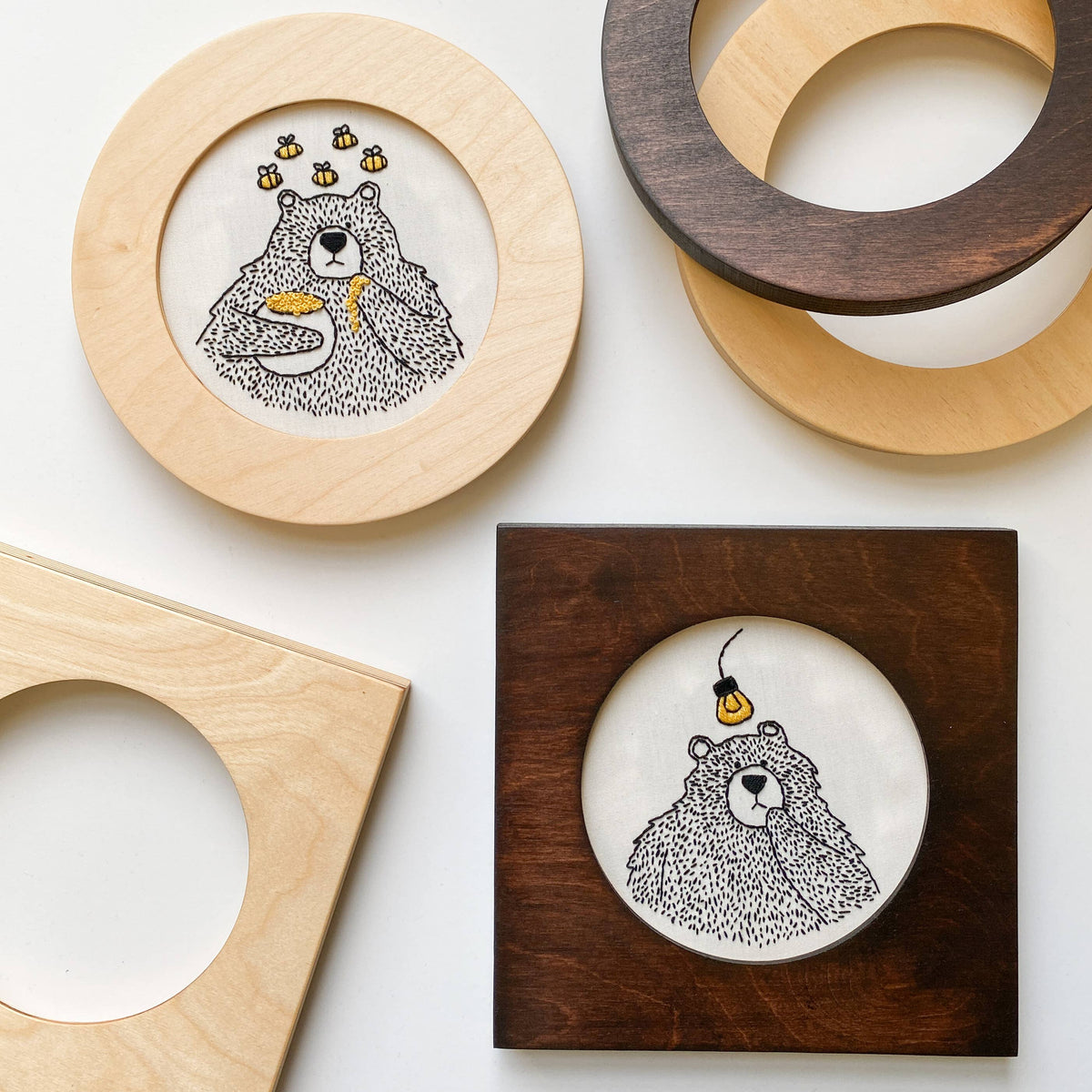 Modern Embroidery Hoop Frame for 5" Hoops