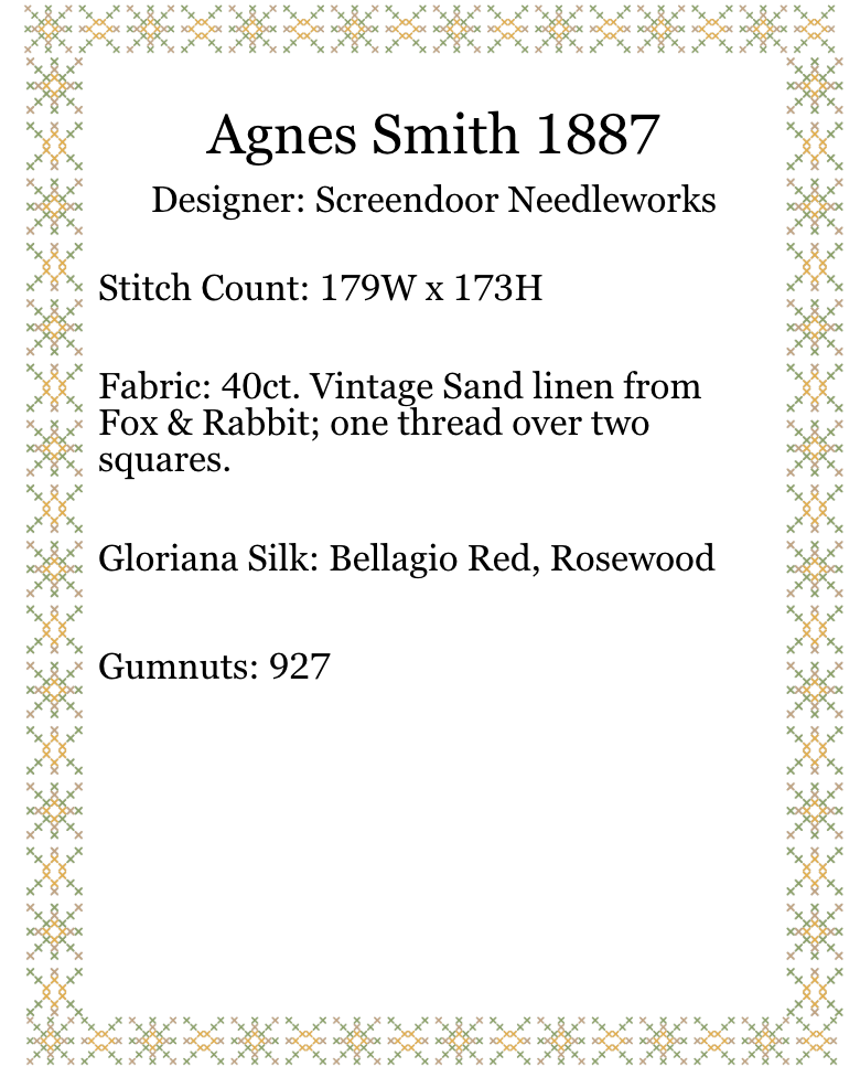 Agnes Smith 1887
