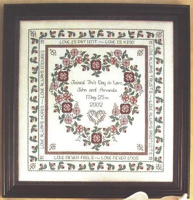 Baltimore Rose Wedding Sampler