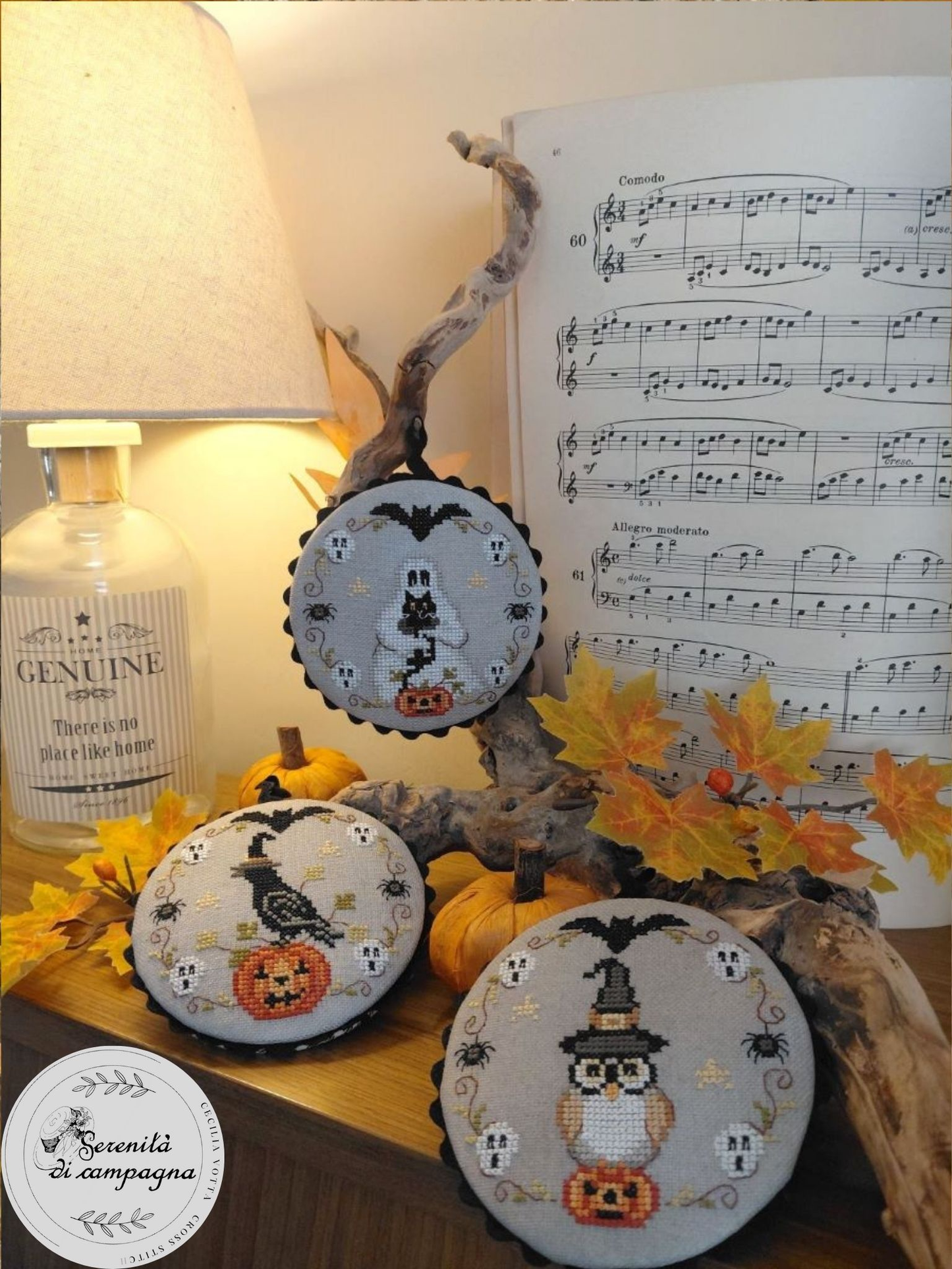 Decori tris Halloween (3 Halloween Ornaments)