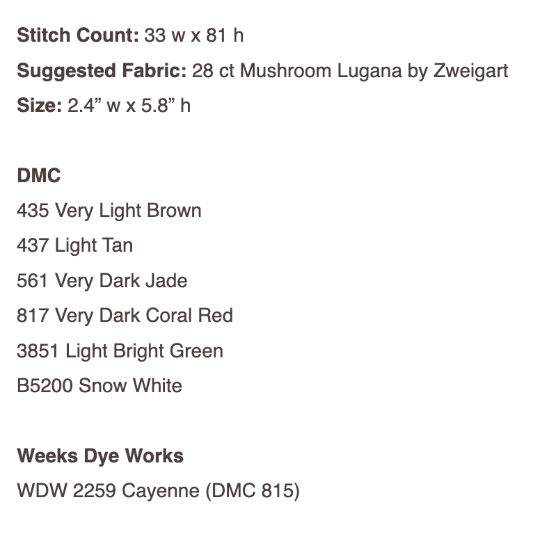 Christmas Tapestry Bookmark