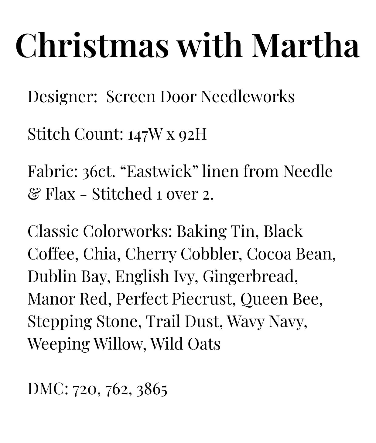 Christmas with Martha