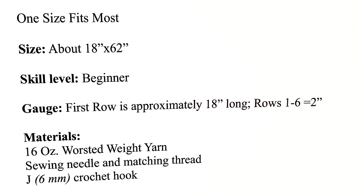 Crocheted Readers Wrap