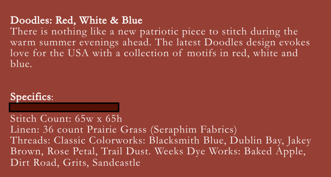 Doodles: Red, White & Blue