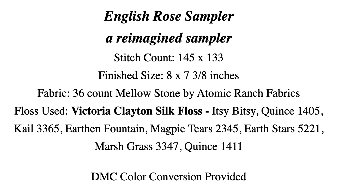 English Rose Sampler