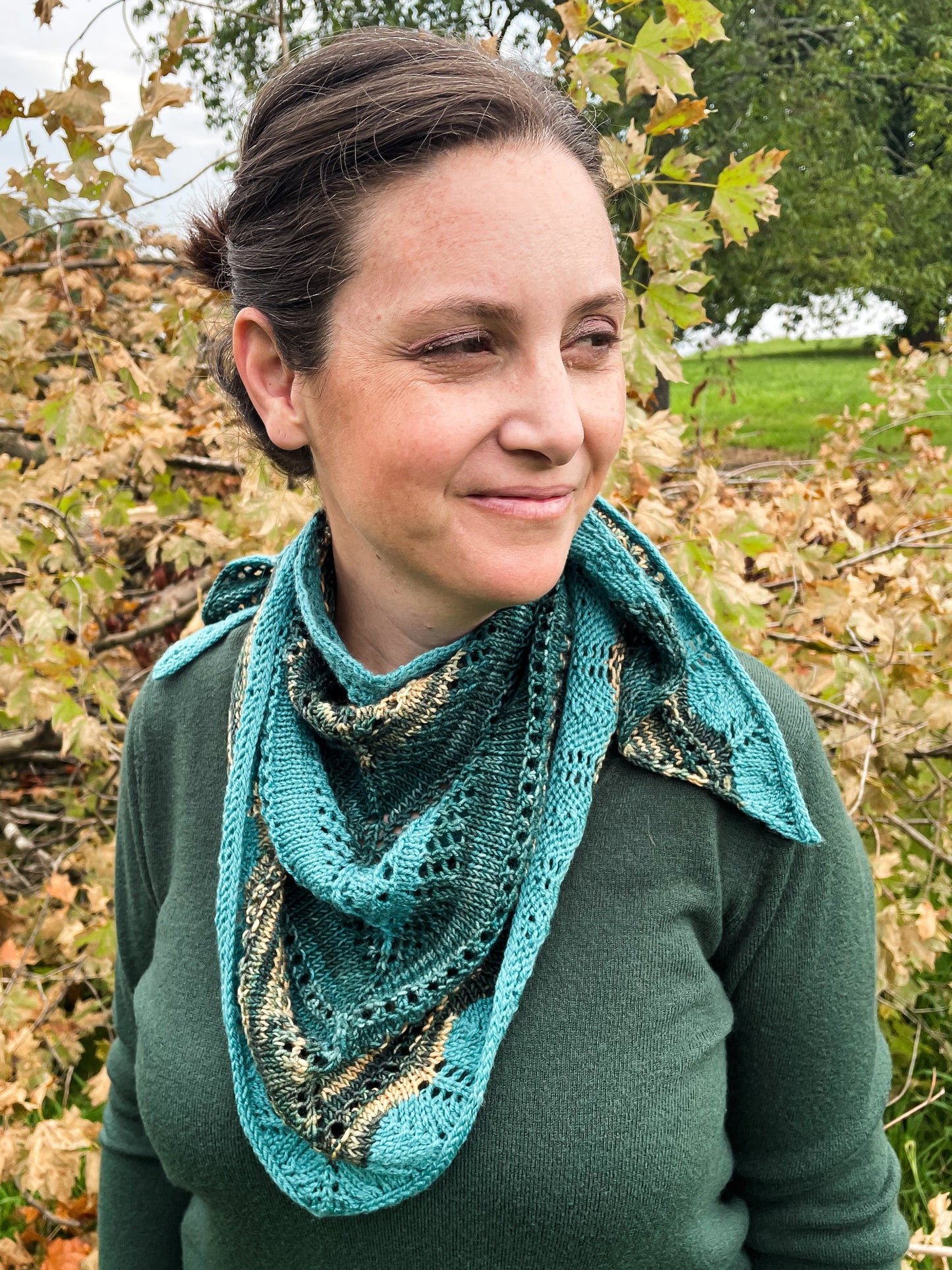 Eyelet Devotion Shaw Knitting Pattern