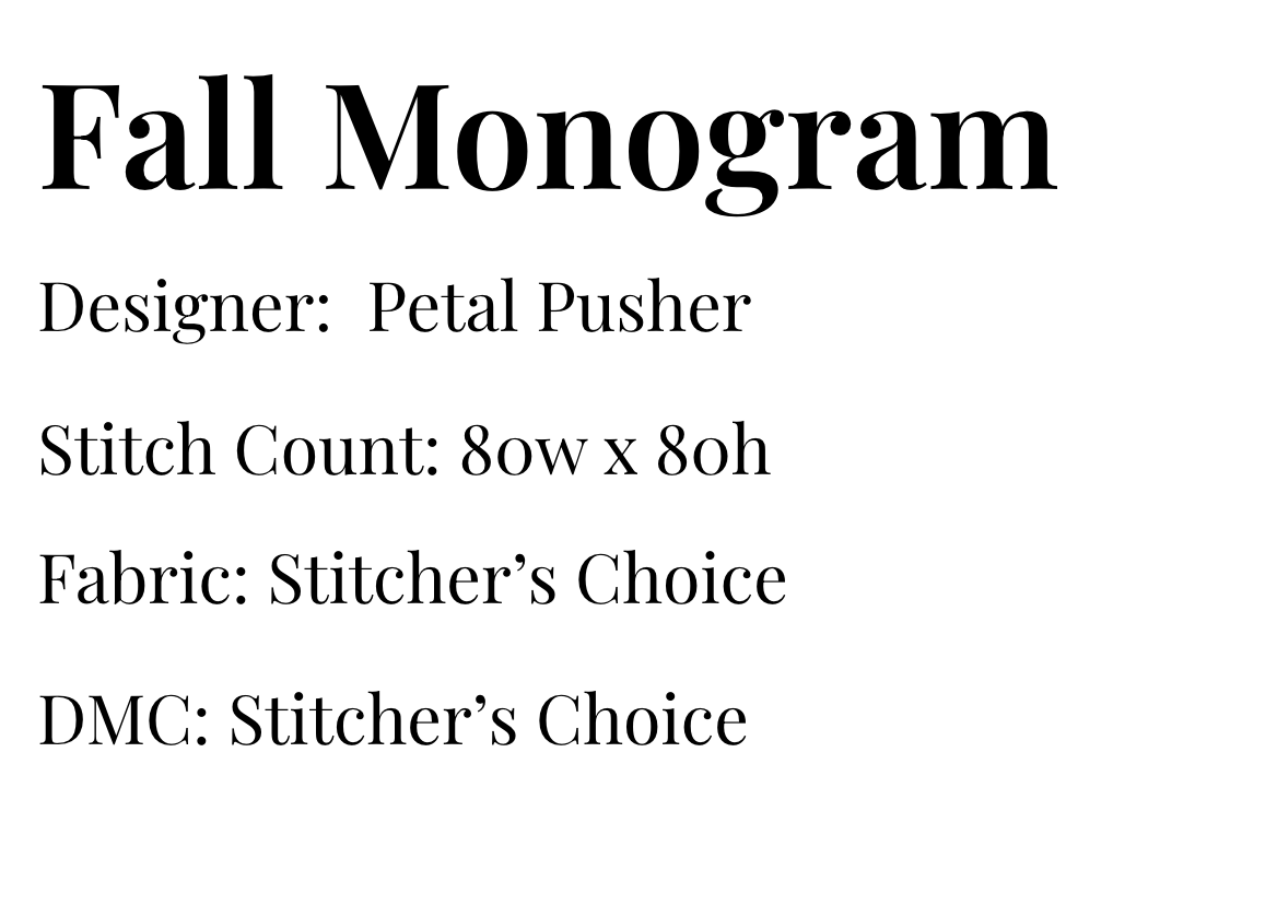 Fall Monograms