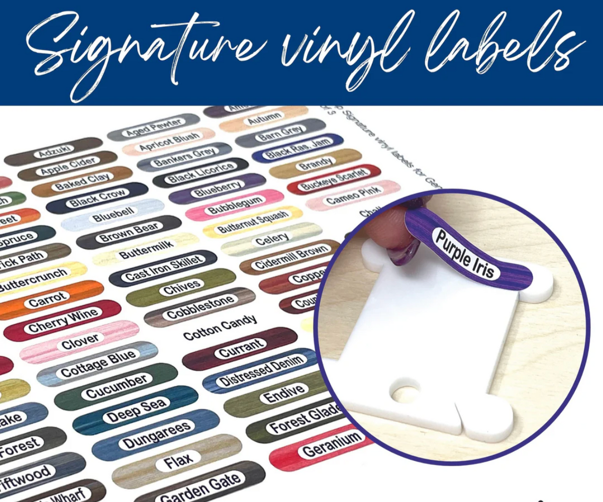 Signature Vinyl Floss Labels