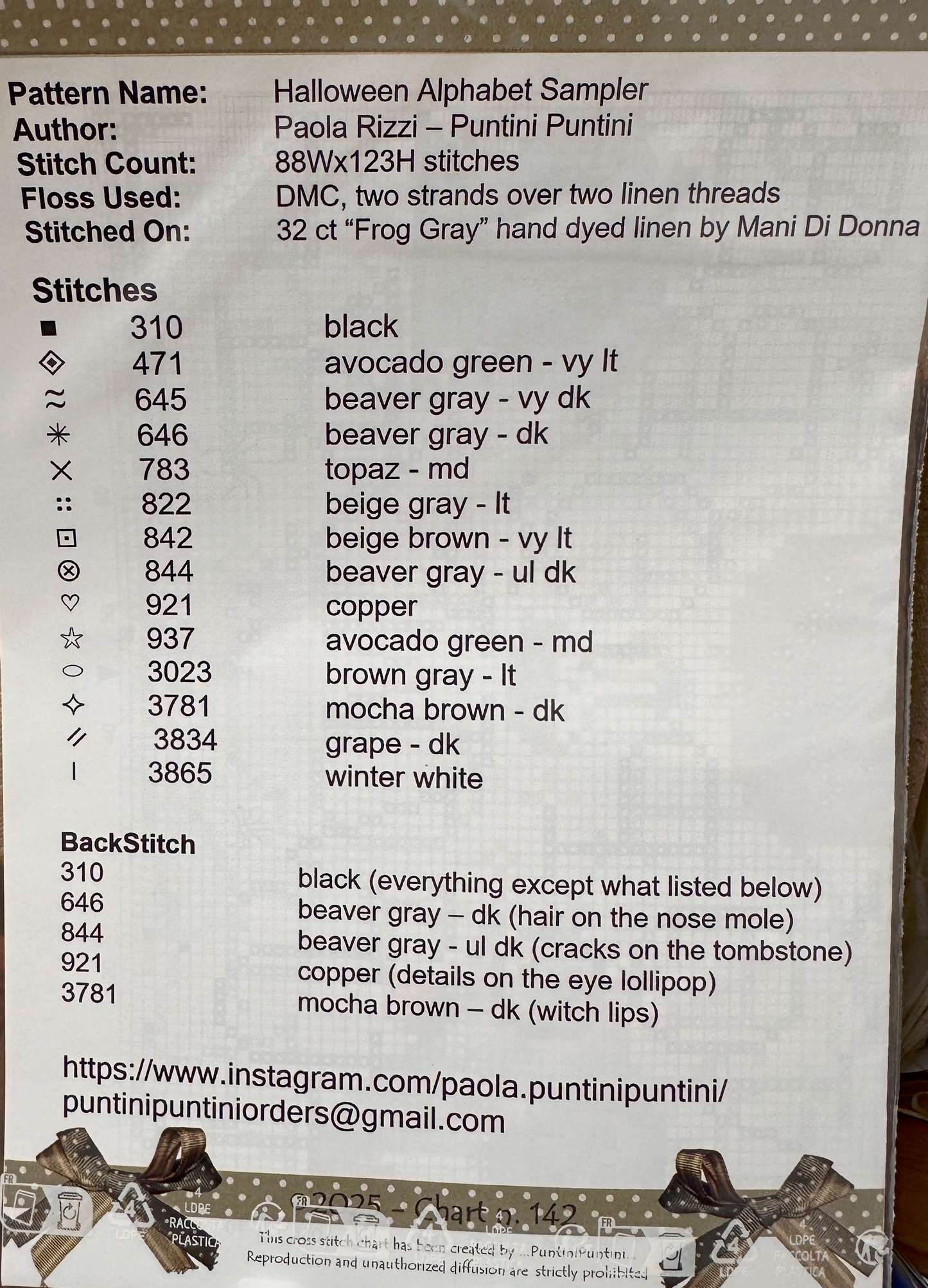 Halloween Alphabet Sampler