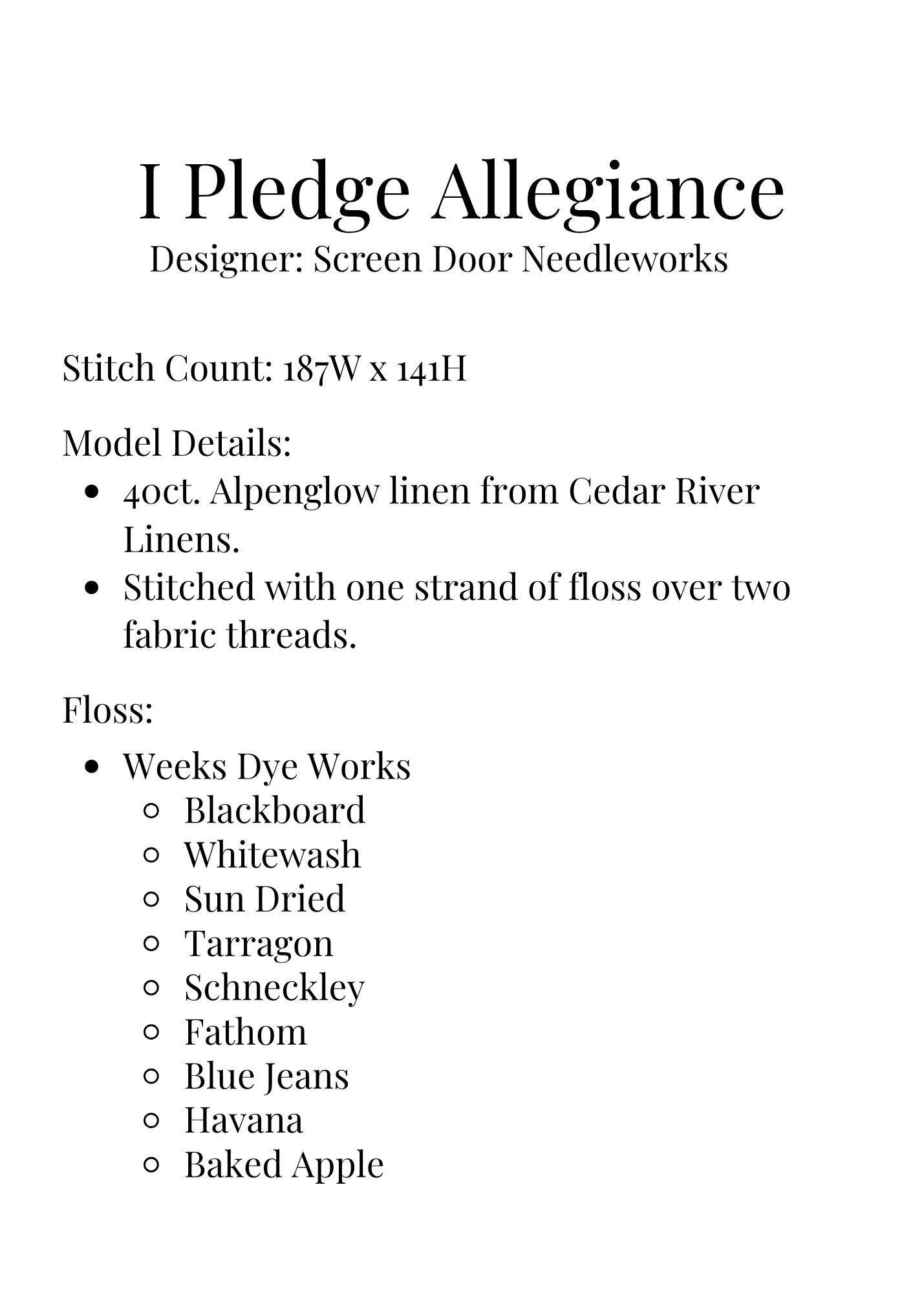I Pledge Allegiance