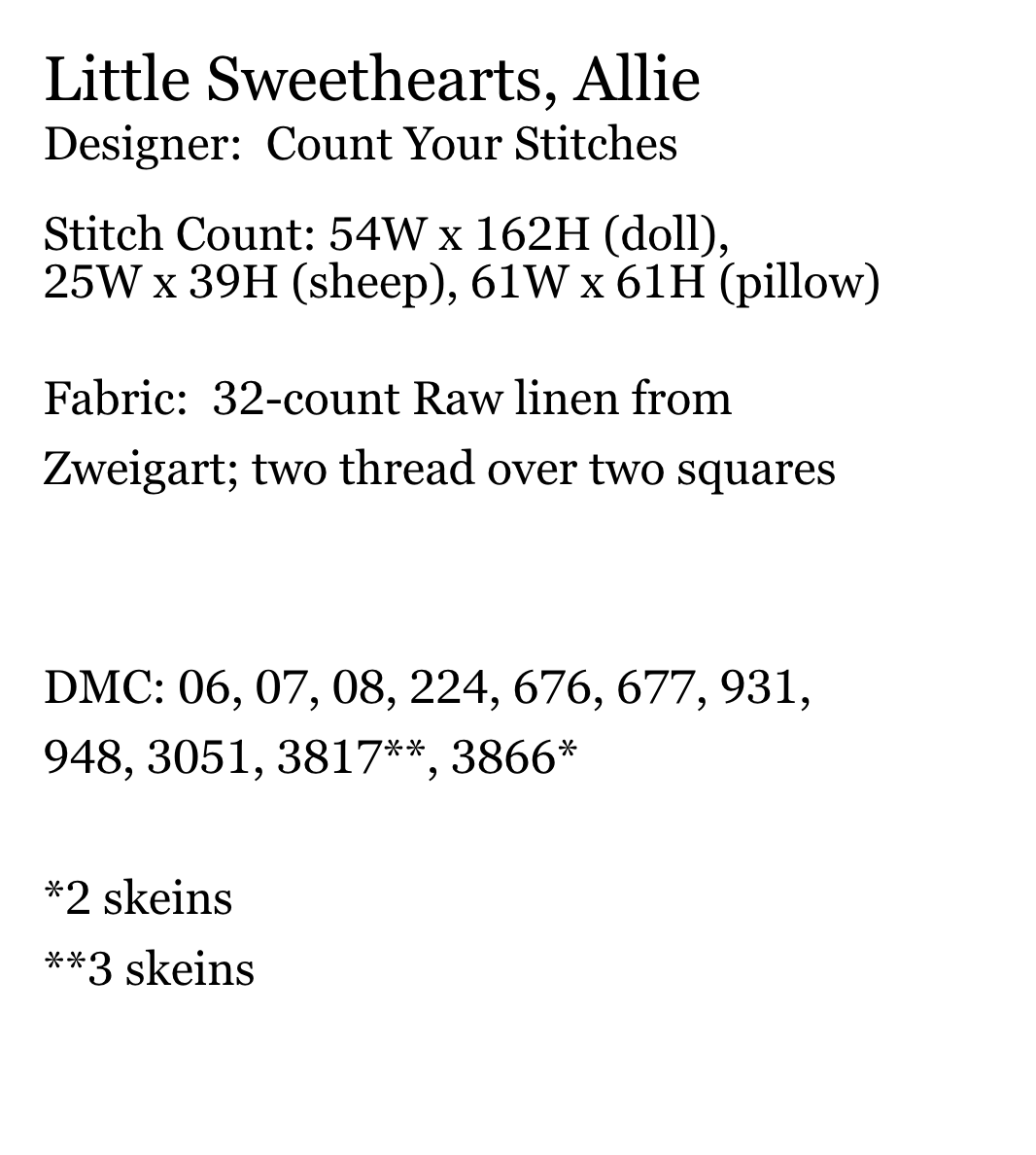 Little Sweethearts, Allie