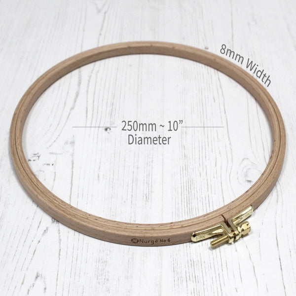 Nurge Beech Wood Screwed Embroidery Hoop
