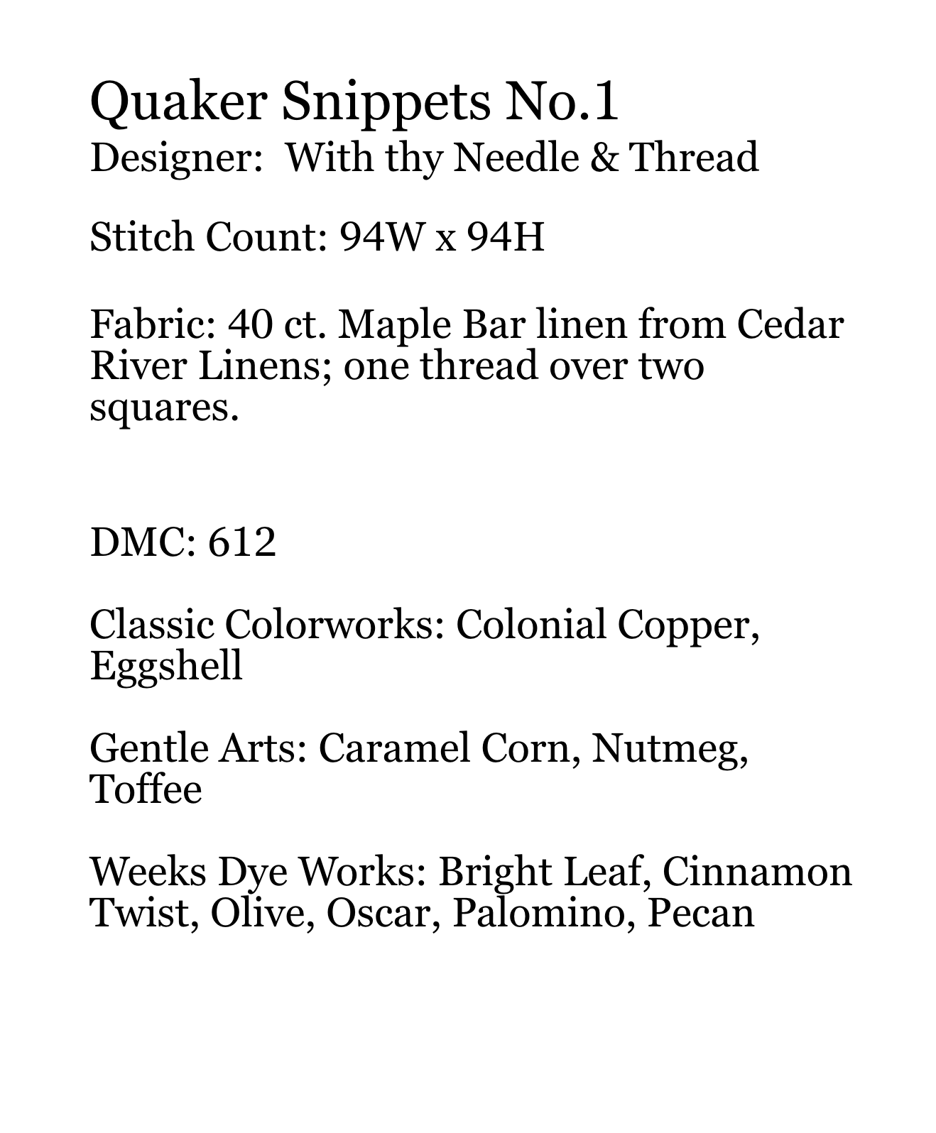 Quaker Snippets No. 1