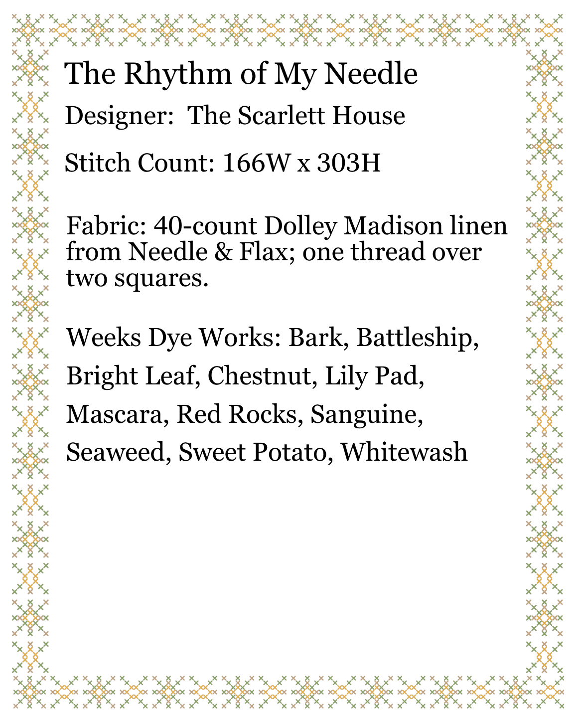 The Rhythm of My Needle