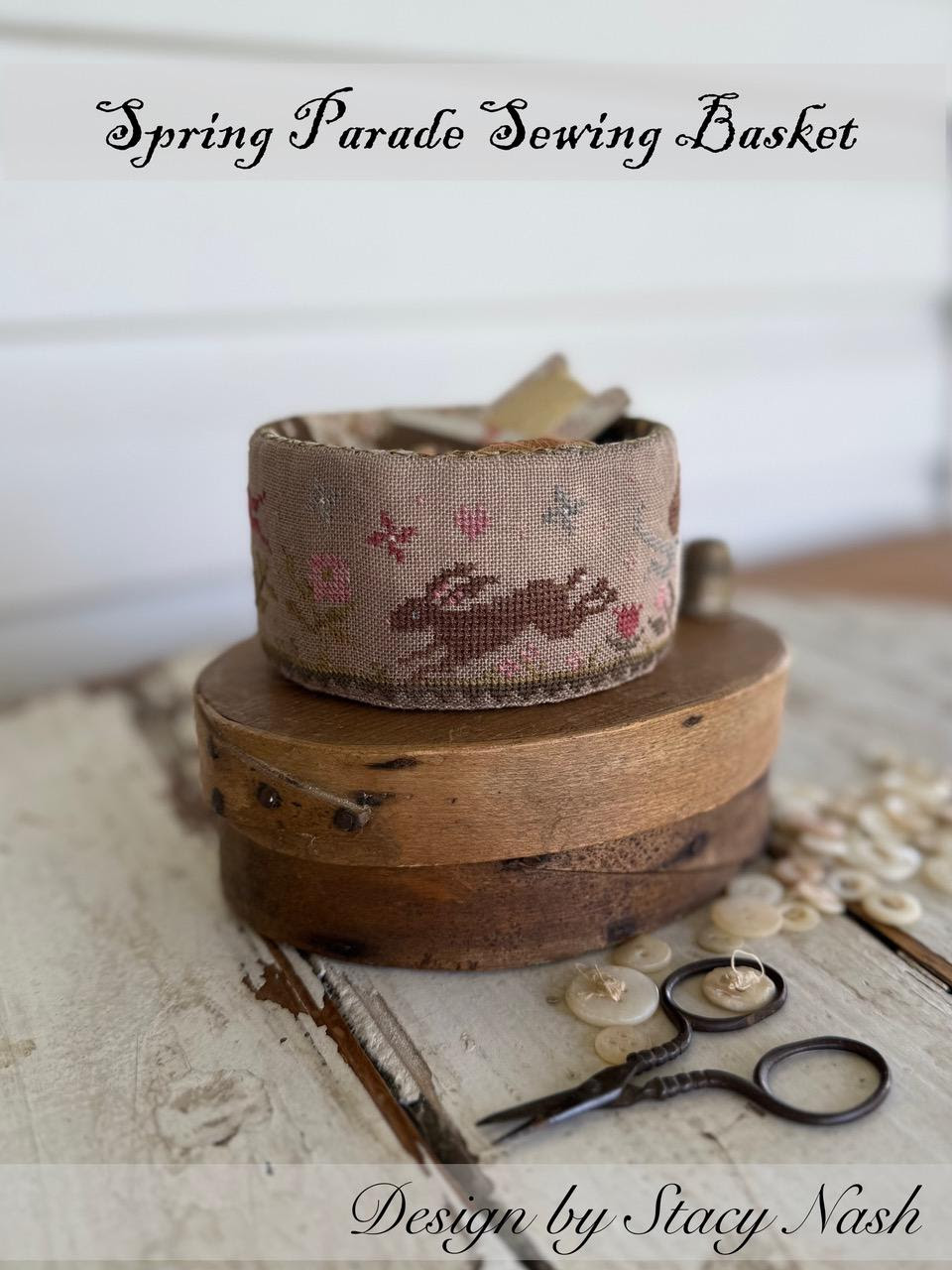 Spring Parade Sewing Basket