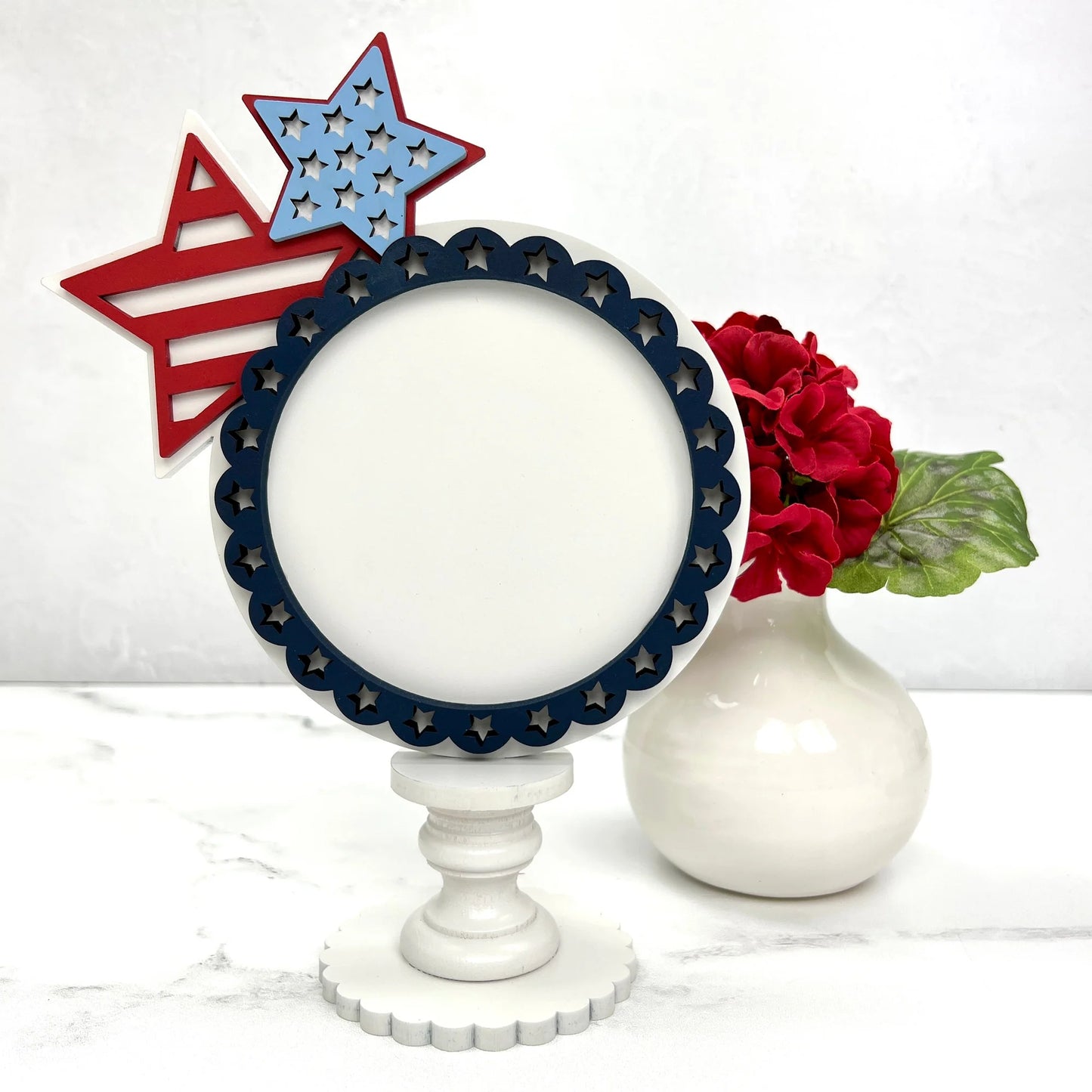 Star Pedestal Cross Stitch Display