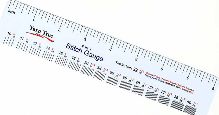 8" 4 in 1 Stitch Gauge