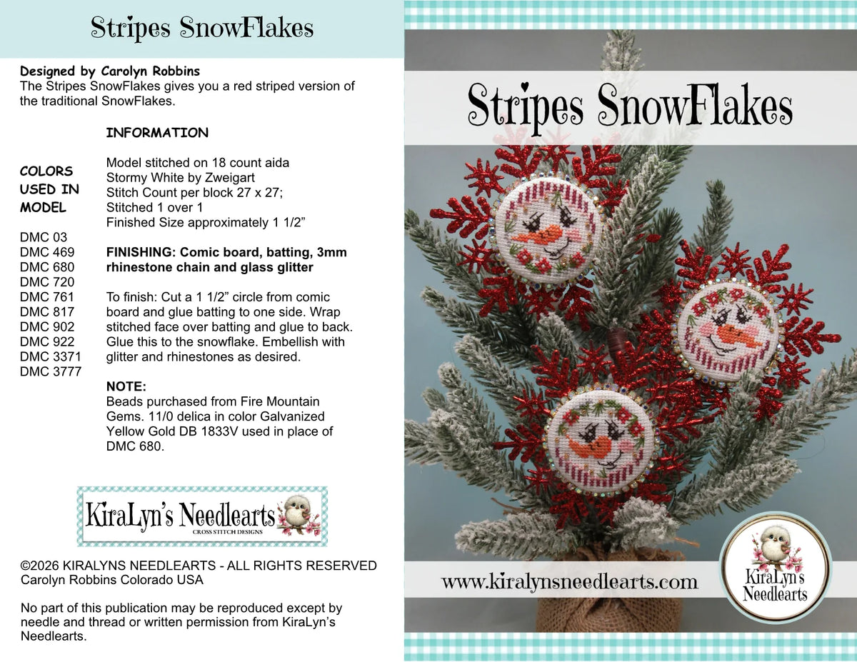 Stripes Snowflakes