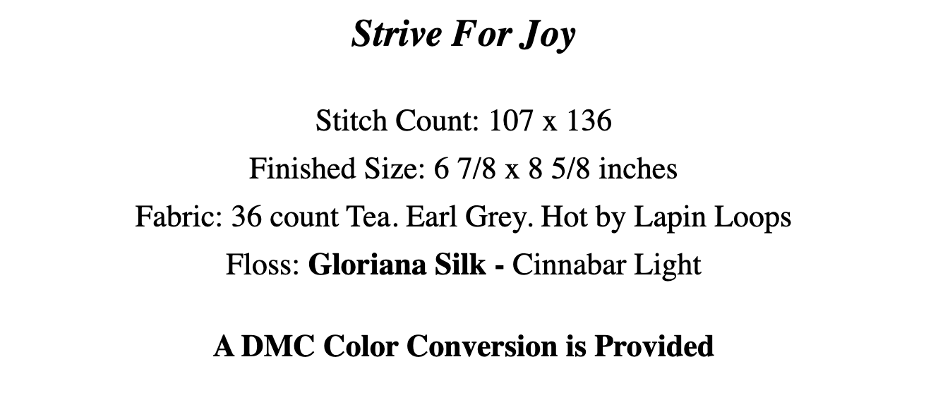 Strive for Joy