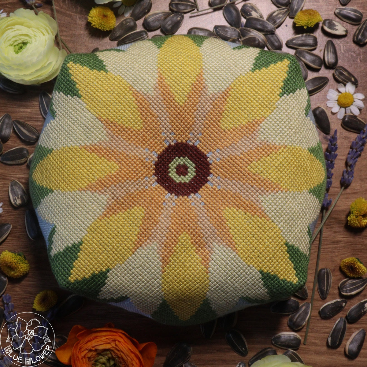Sunflower Biscornu