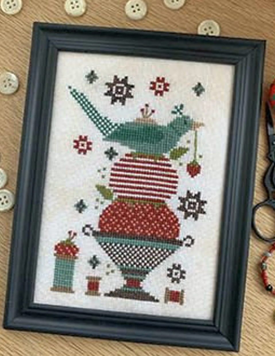 Threads of Time Sewing Bird