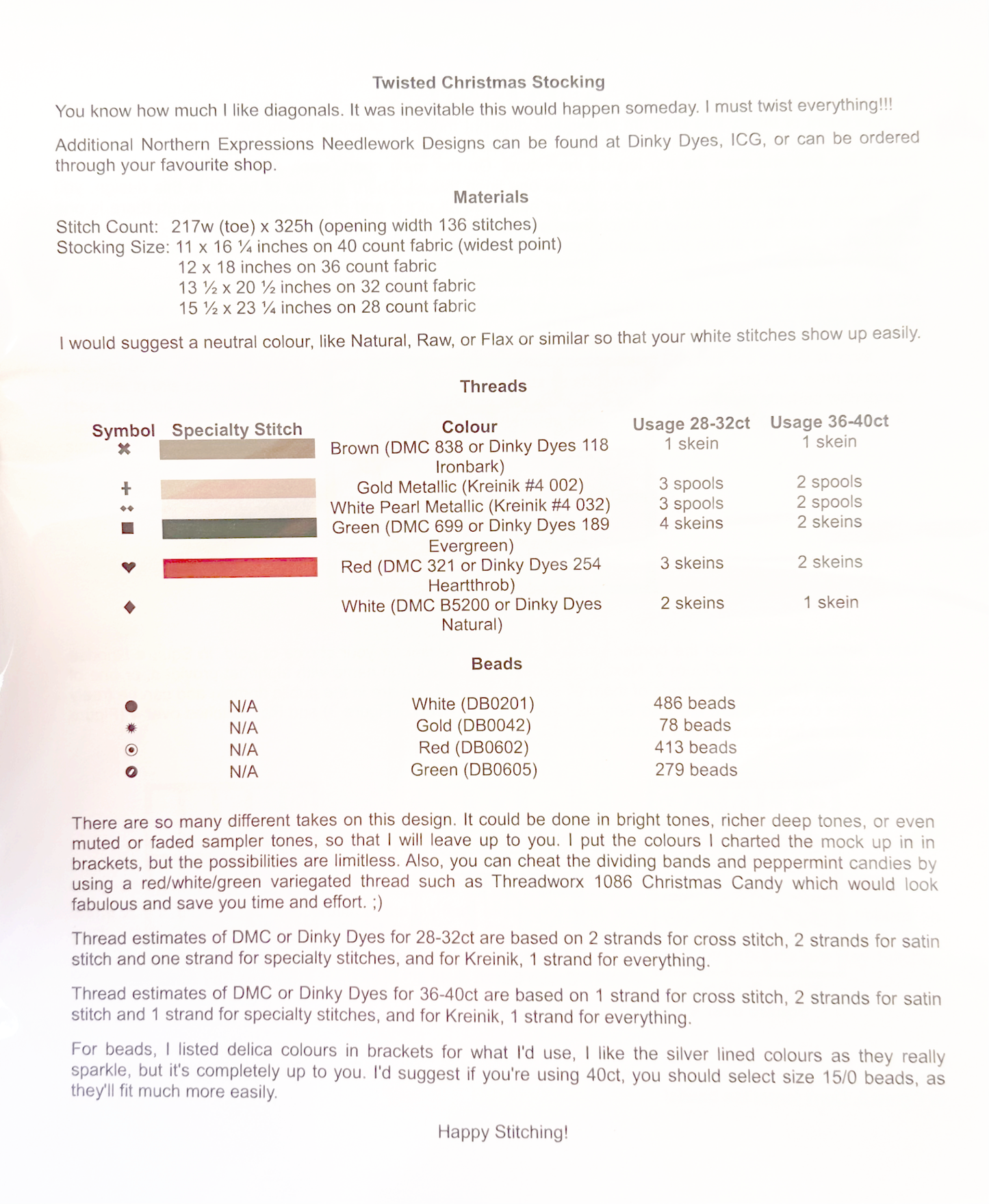 Twisted Christmas Stocking