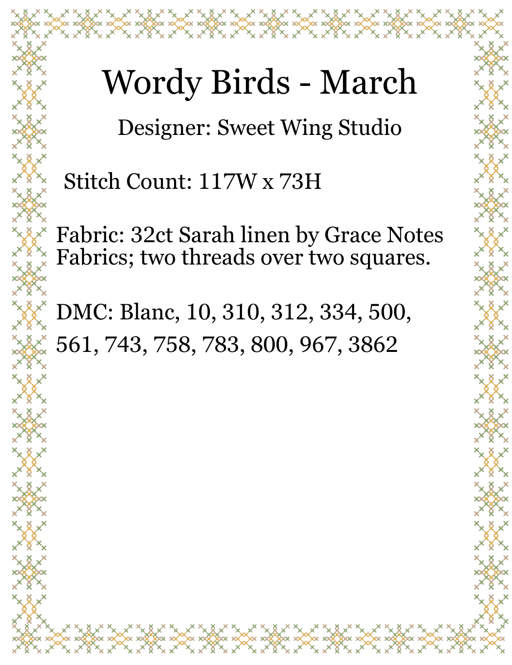 Wordy Birds March