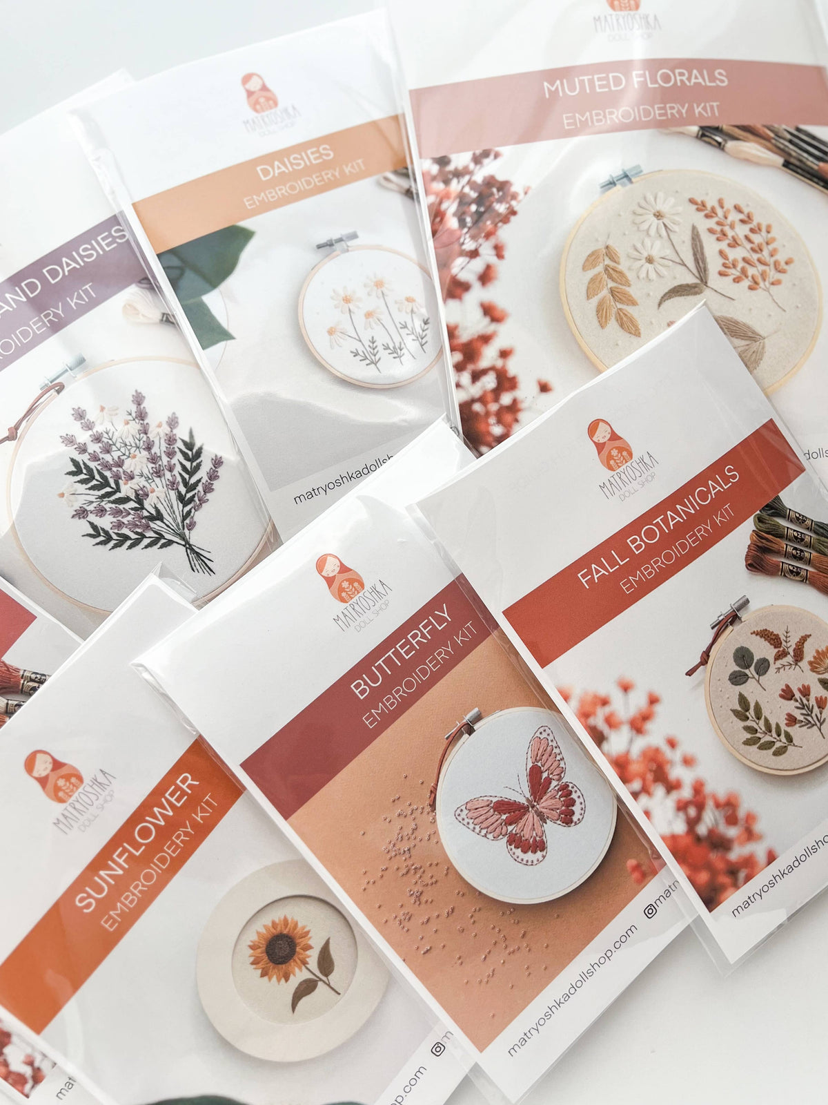 Floral Embroidery DIY Kit