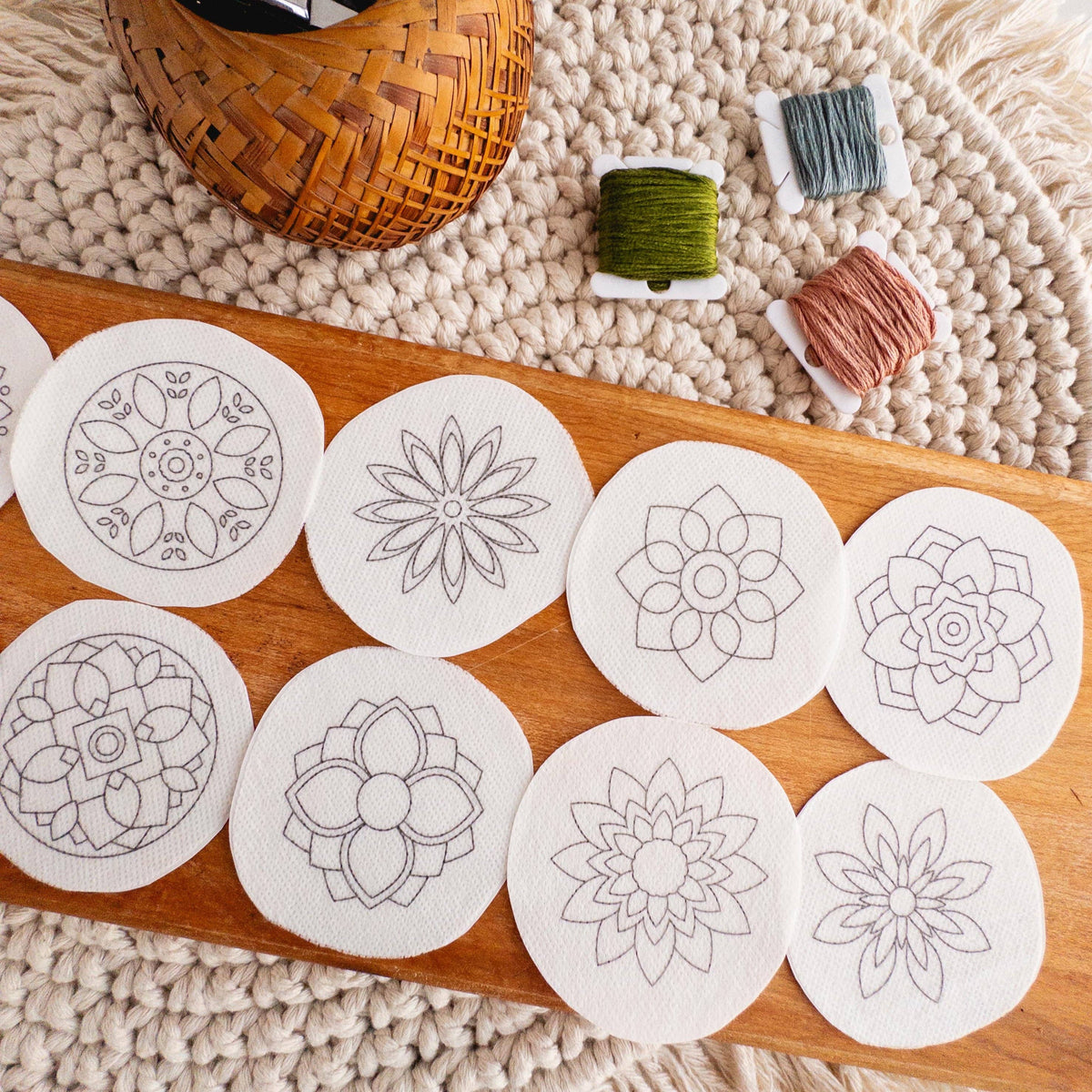 Mandala Stick and Stitch Embroidery Patterns