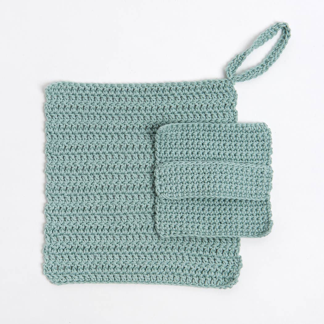 Face Cloth and Scrub Pad Beginner Crochet Kit