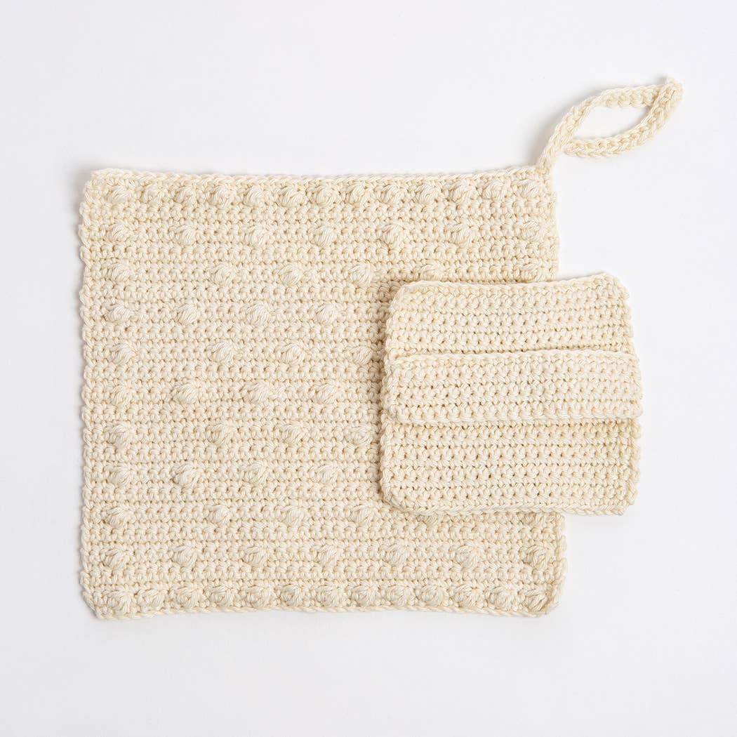 Face Cloth and Scrub Pad Beginner Crochet Kit