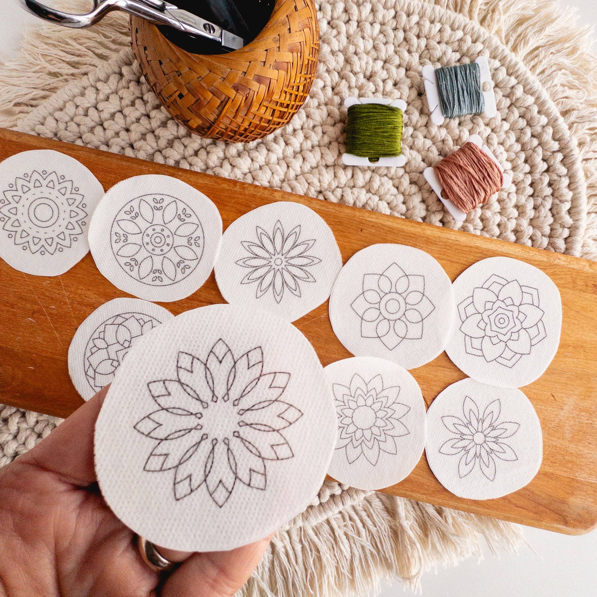 Mandala Stick and Stitch Embroidery Patterns