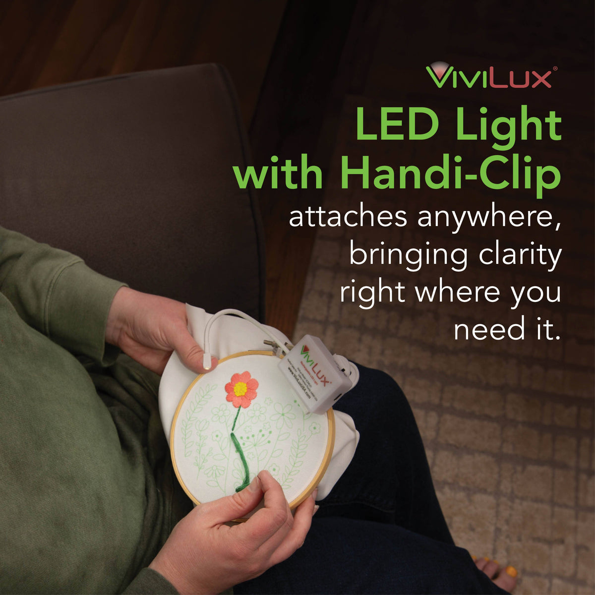 XL Flexible LED Craft Light With Handi-Clip & Mounting Tape