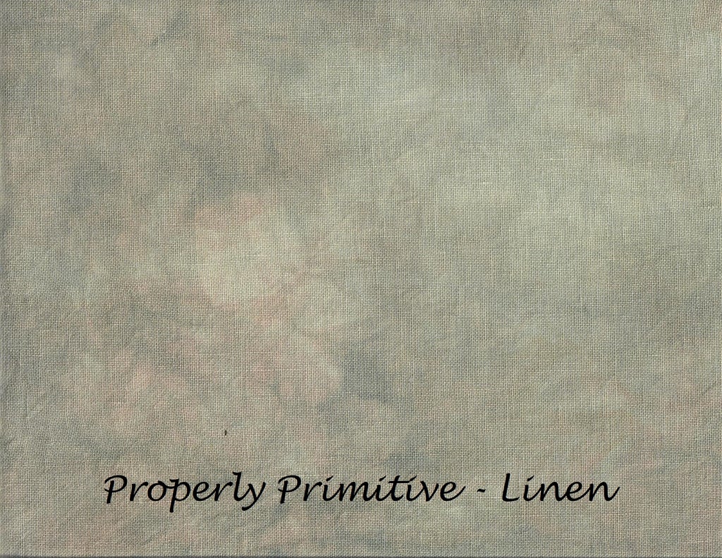 Properly Primitive hand dyed linen by Under the Sea Fabrics — Needlework Marketplace 2026