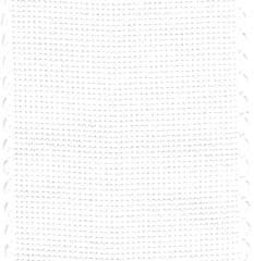White Scalloped Banding — 16ct, 3" Wide
