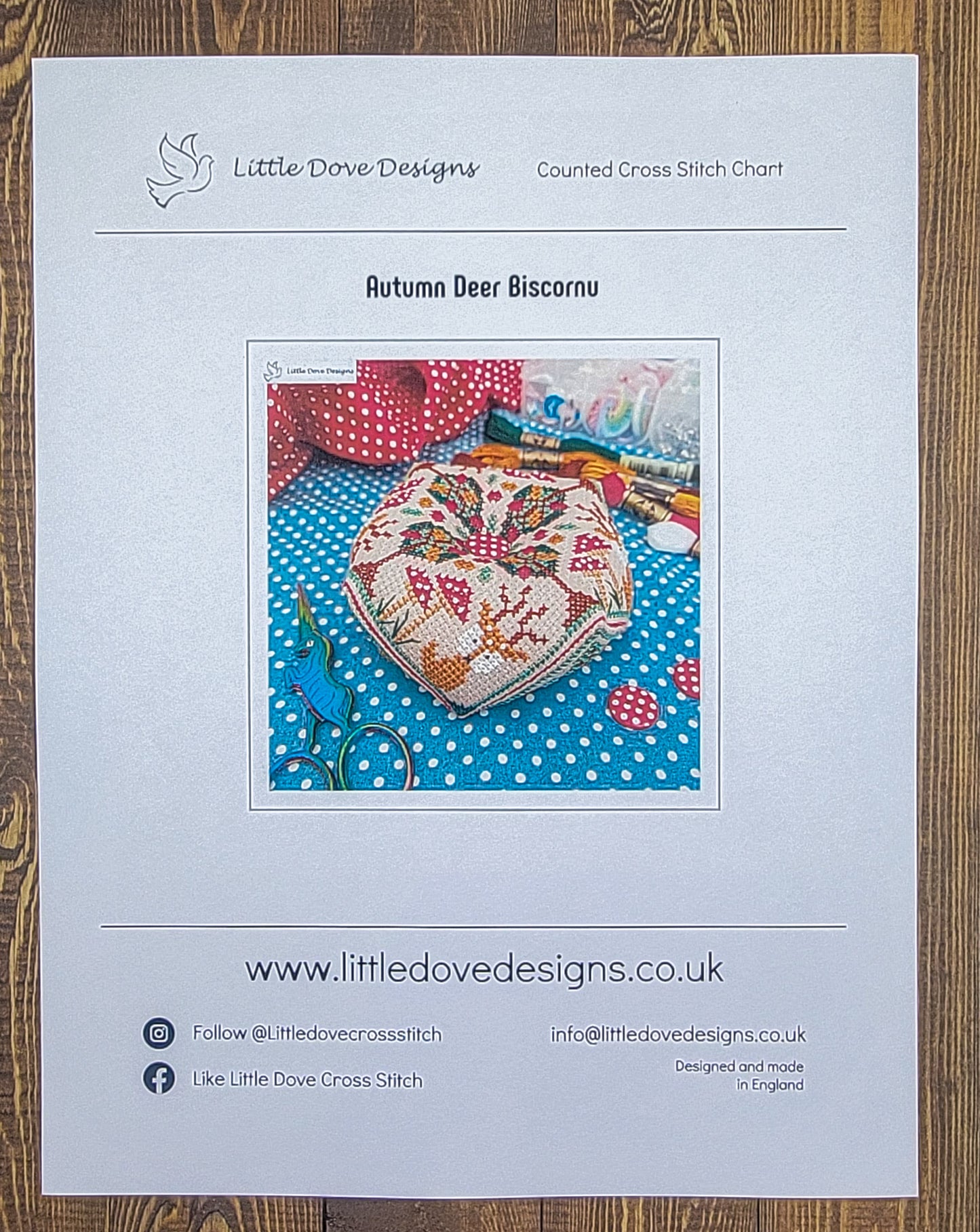 Autumn Deer Biscornu