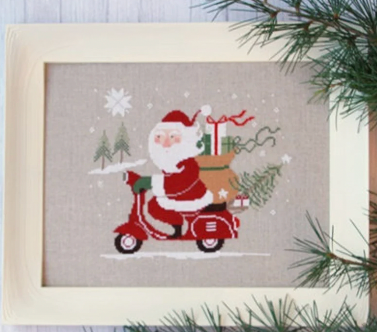 Santa on a Vespa
