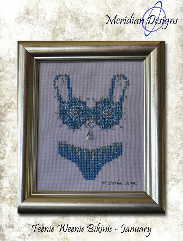 January Teenie Weenie Bikini Thread the Needle Stitchery LLC