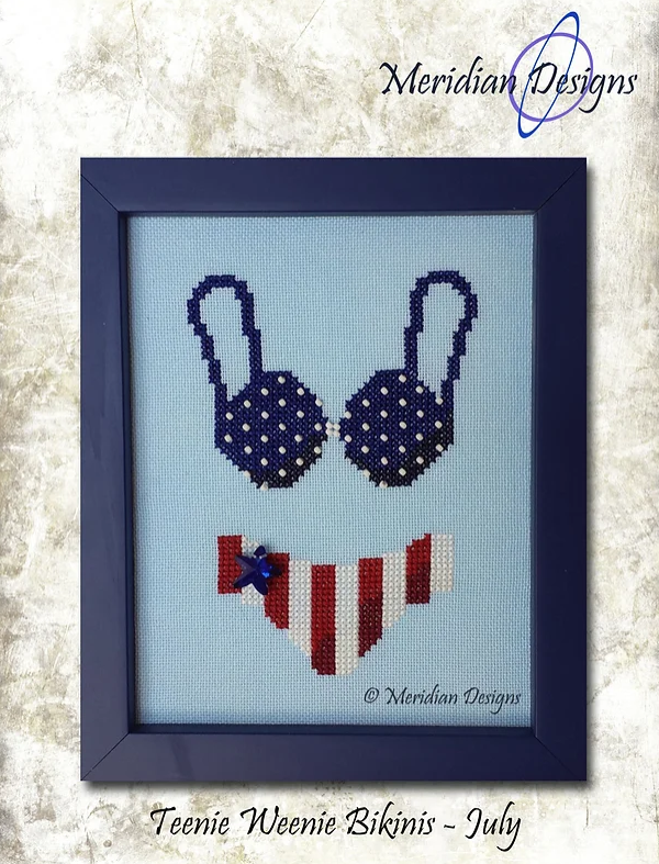 July Teenie Weenie Bikini Thread the Needle Stitchery LLC