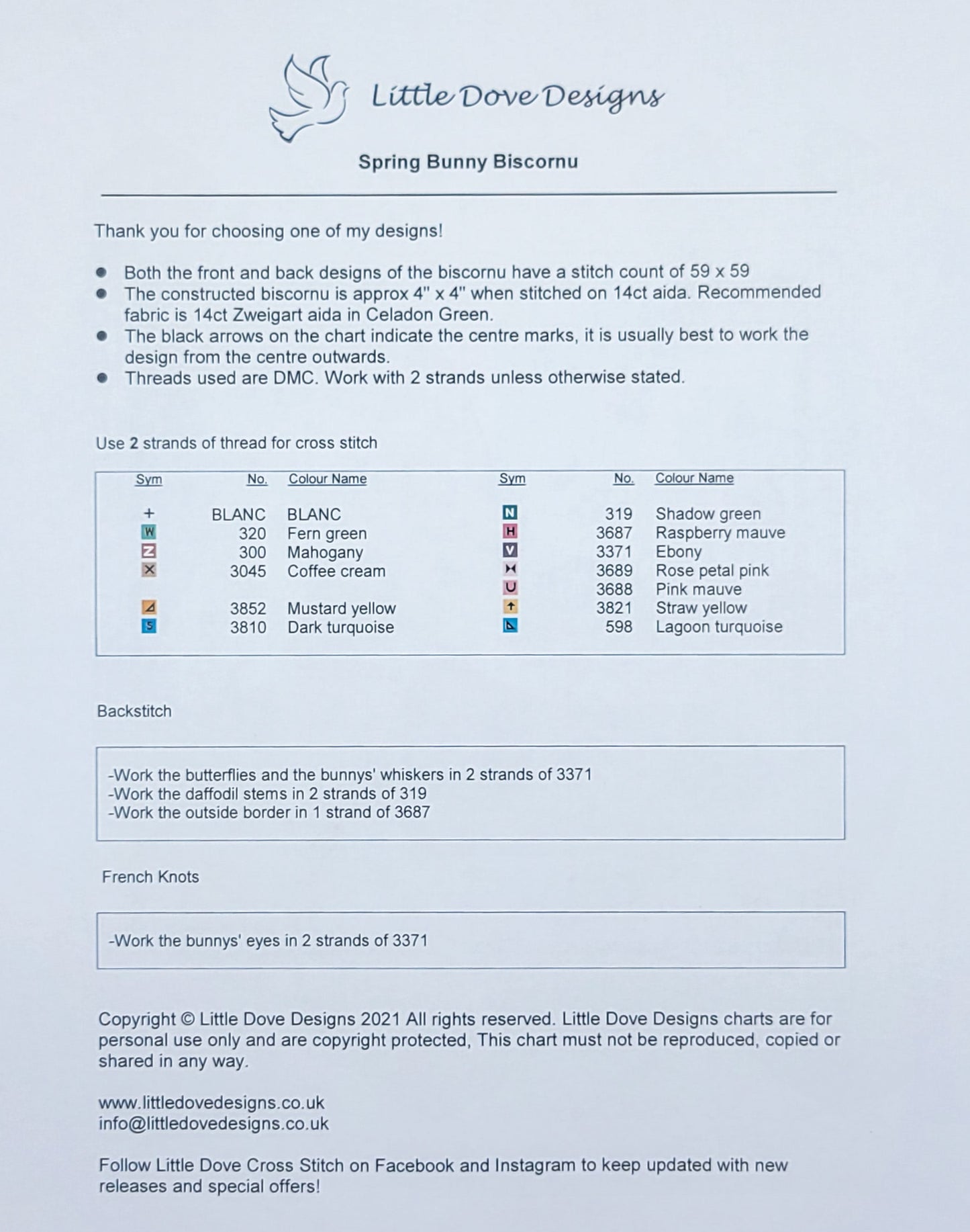 Spring Bunny Biscornu