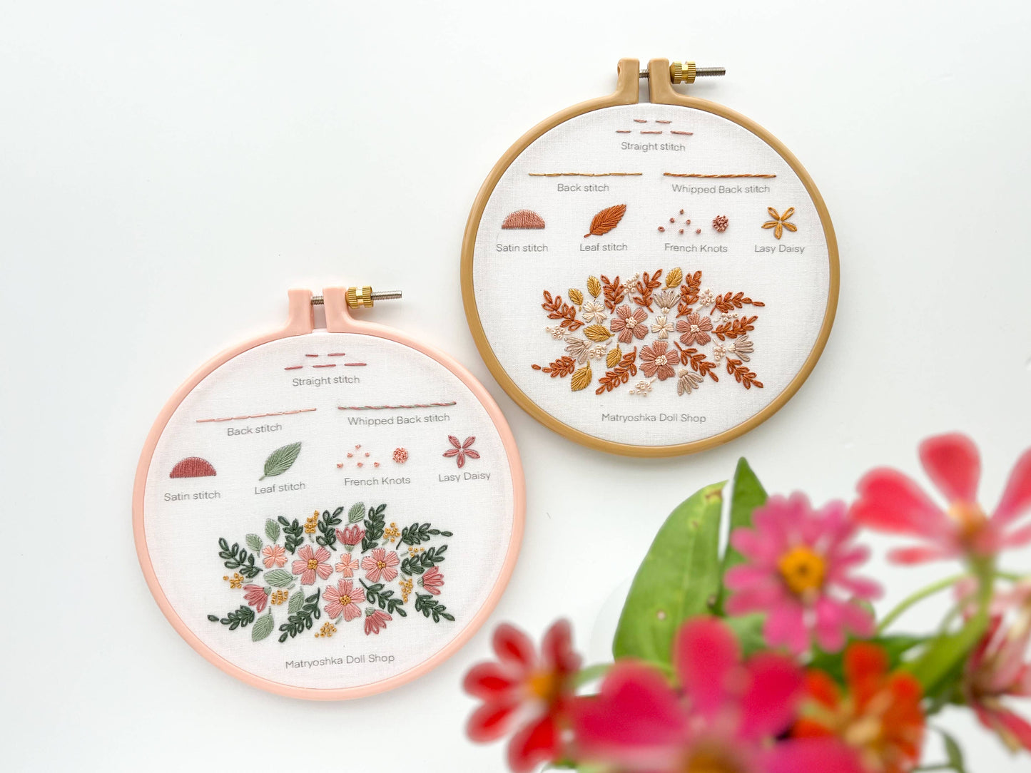 Beginner Embroidery Kit - Stitch Sampler for beginners