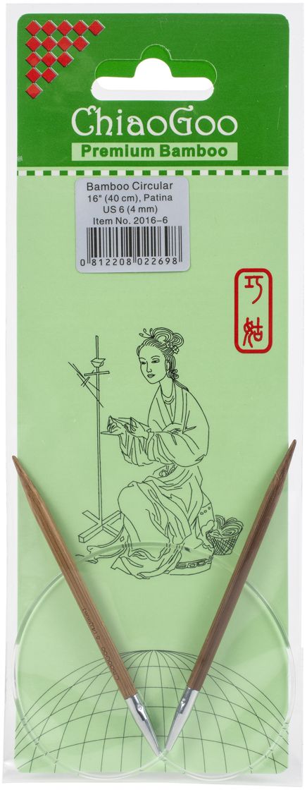 ChiaoGoo Bamboo Circular Knitting Needles 16"